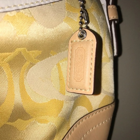 Coach Small Signature Yellow Hobo - Picture 2 of 8